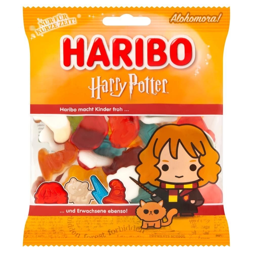 Haribo Harry Potter Żelko-pianki o smaku owocowym i smaku cola 160 g