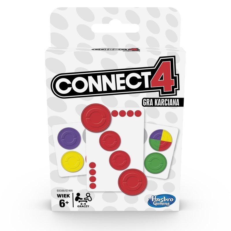 Hasbro - Gra karciana, karty Connect 4