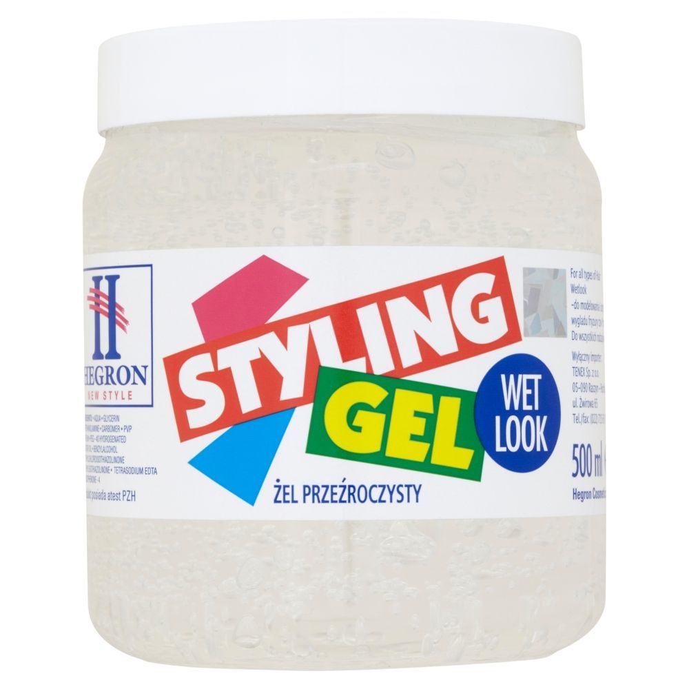 Hegron Żel do włosów przeźroczysty 500 ml