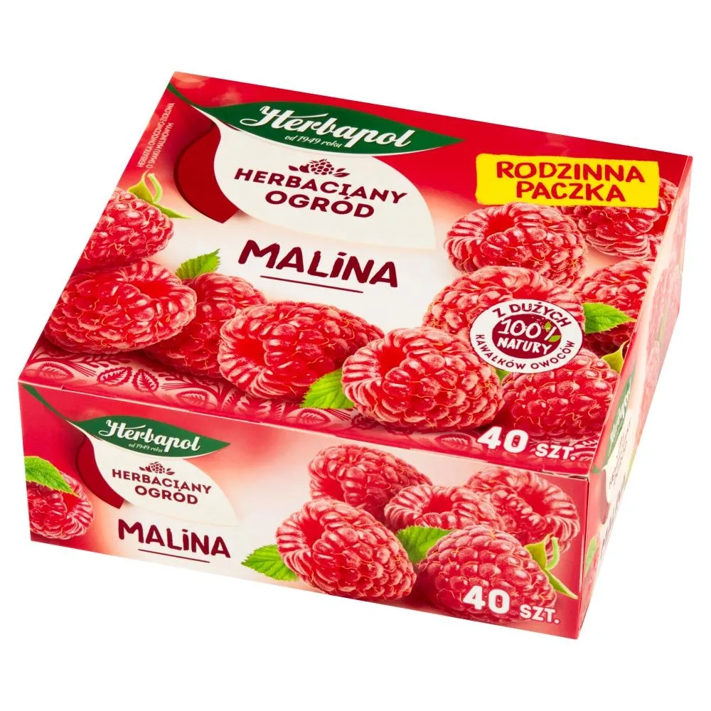 Herbapol Herbaciany Ogród Herbatka owocowo-ziołowa malina 108 g (40 x 2,7 g)