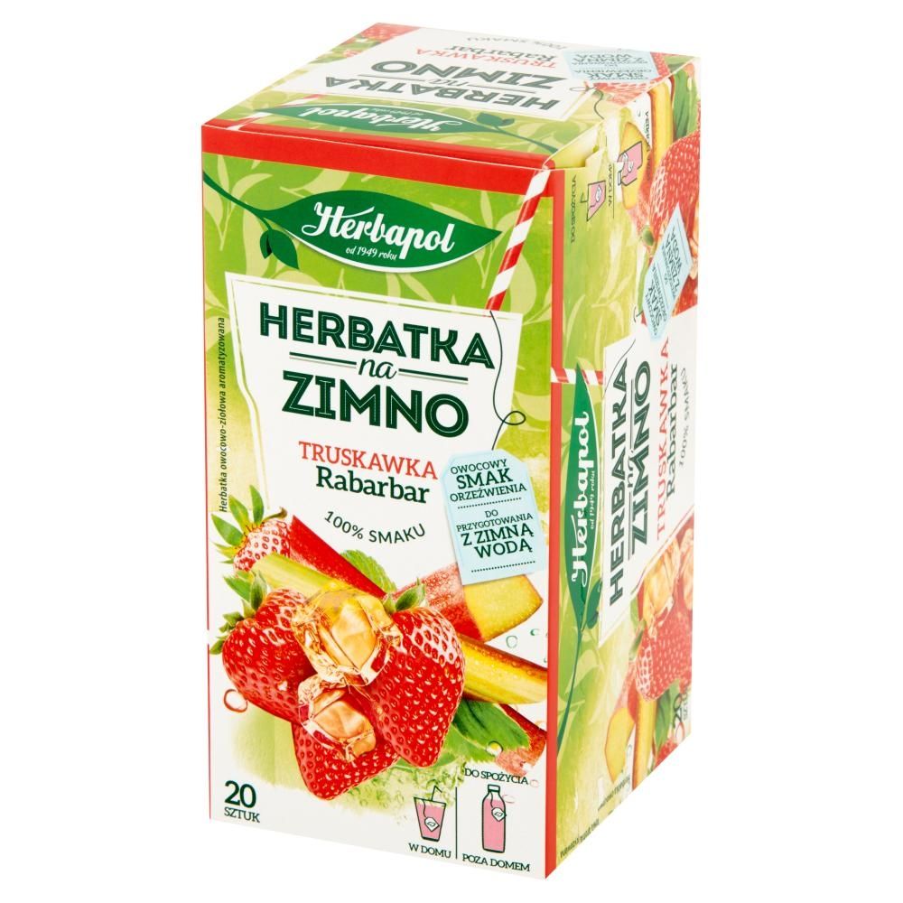 Herbapol Herbatka na zimno truskawka rabarbar 36 g (20 x 1,8 g)