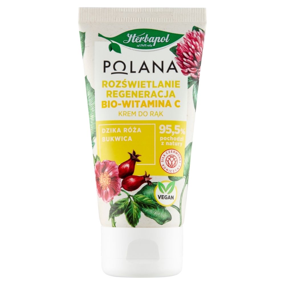 Herbapol Polana Krem do rąk rozświetlanie regeneracja bio-witamina C 50 ml