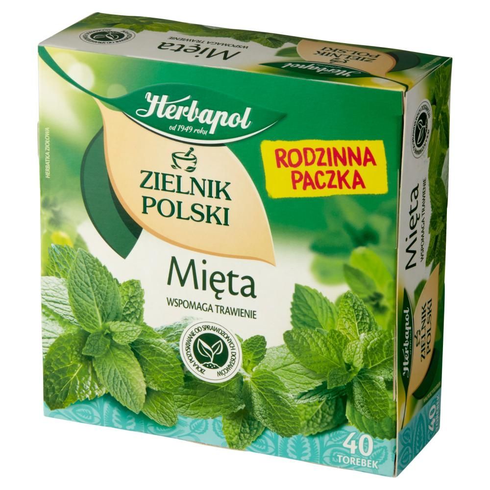 Herbapol Zielnik Polski Herbatka ziołowa mięta 80 g (40 x 2 g)