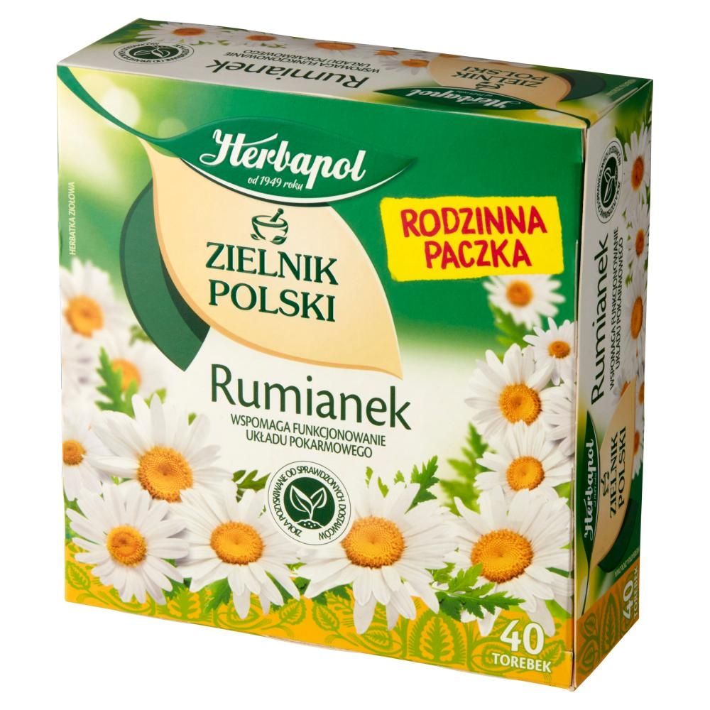 Herbapol Zielnik Polski Herbatka ziołowa rumianek 60 g (40 x 1,5 g)
