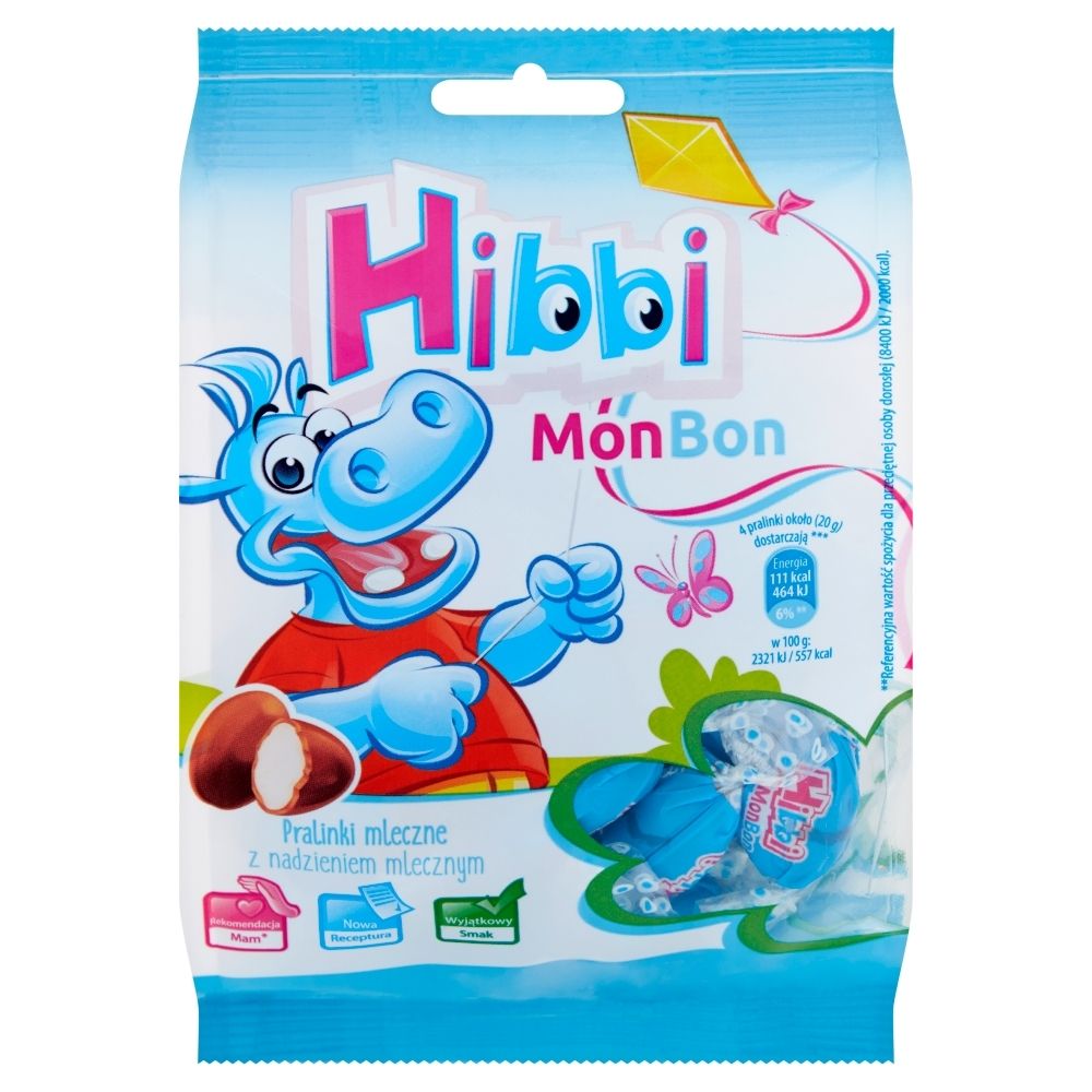 Hibbi Mon Bon Pralinki mleczne z nadzieniem mlecznym 130 g