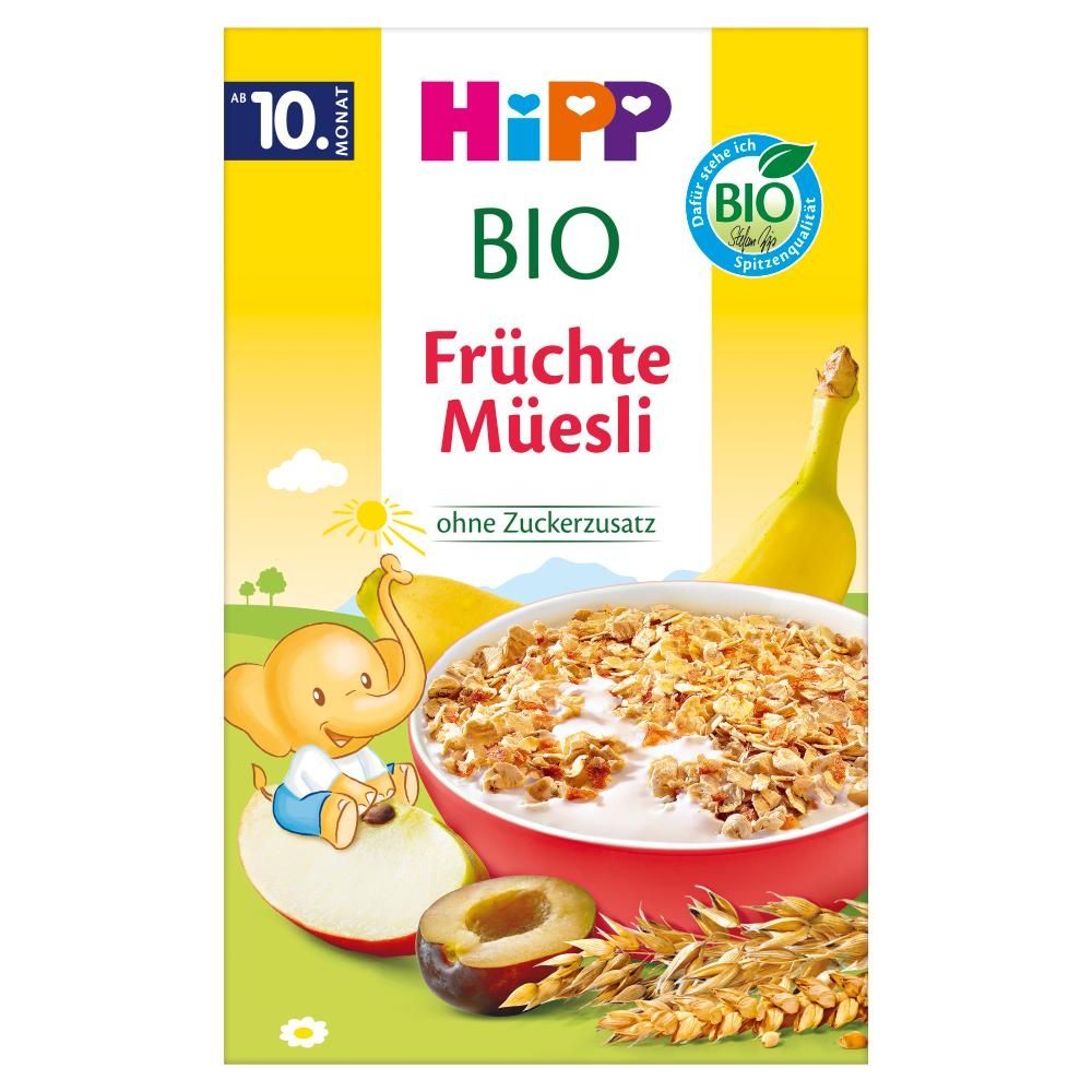 HiPP BIO Musli wielozbożowe banany-jabłka-śliwki od 10. miesiąca 200 g