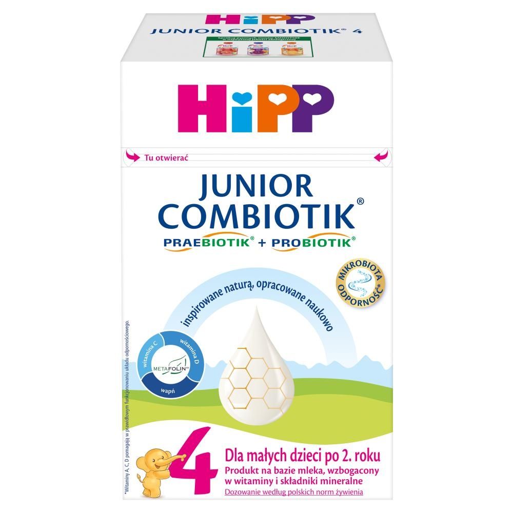 HiPP Junior Combiotik 4 Produkt na bazie mleka dla małych dzieci po 2. roku 550 g