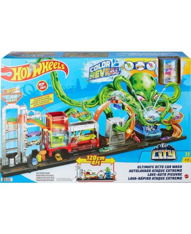 Hot Wheels Zestaw Megamyjnia atak ośmiornicy 120 cm
