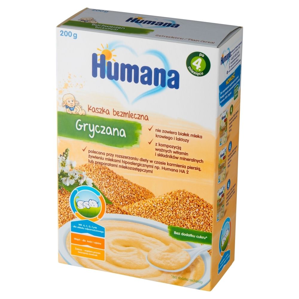 Humana Kaszka bezmleczna gryczana po 4. miesiącu 200 g