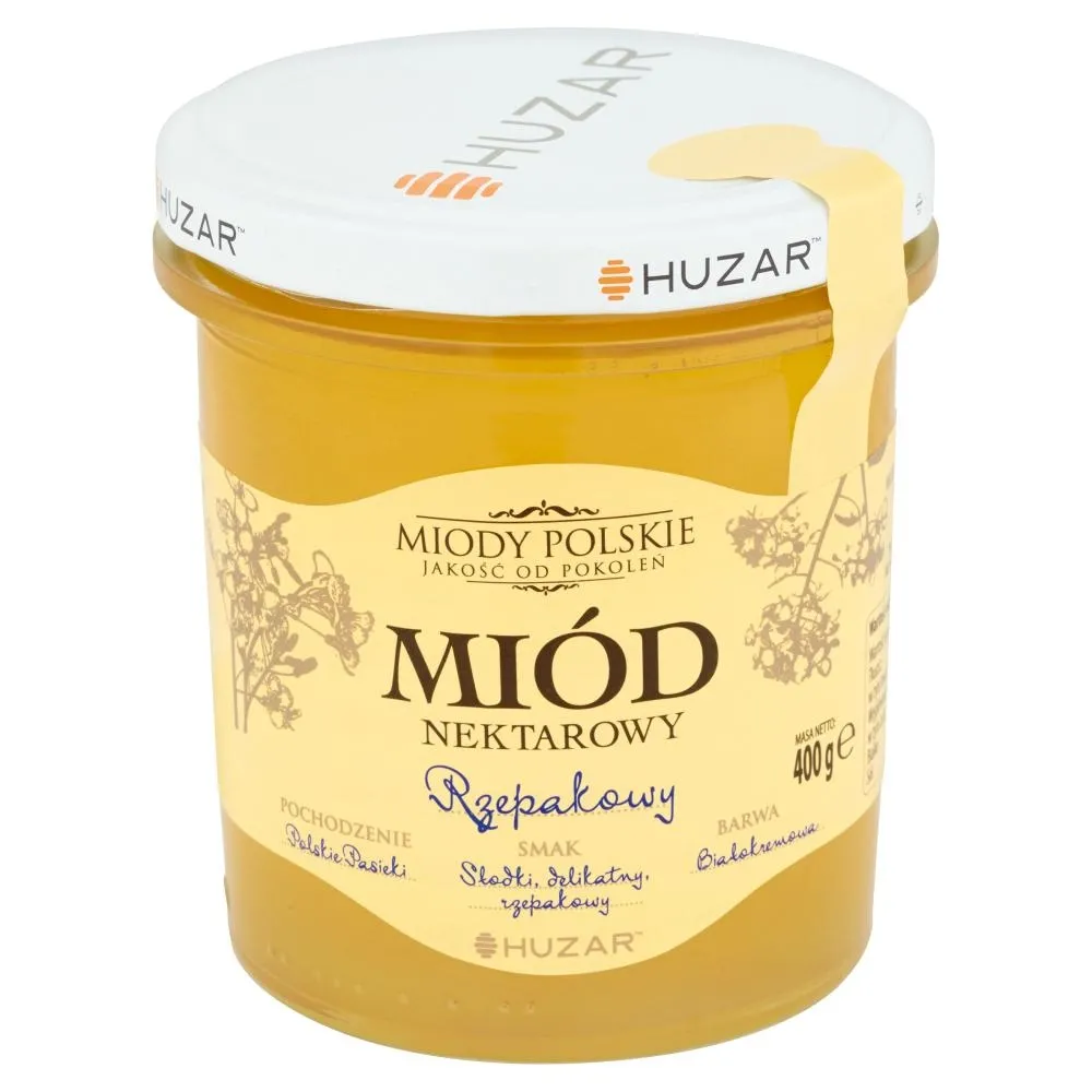 Huzar Miody polskie Miód nektarowy rzepakowy 400 g