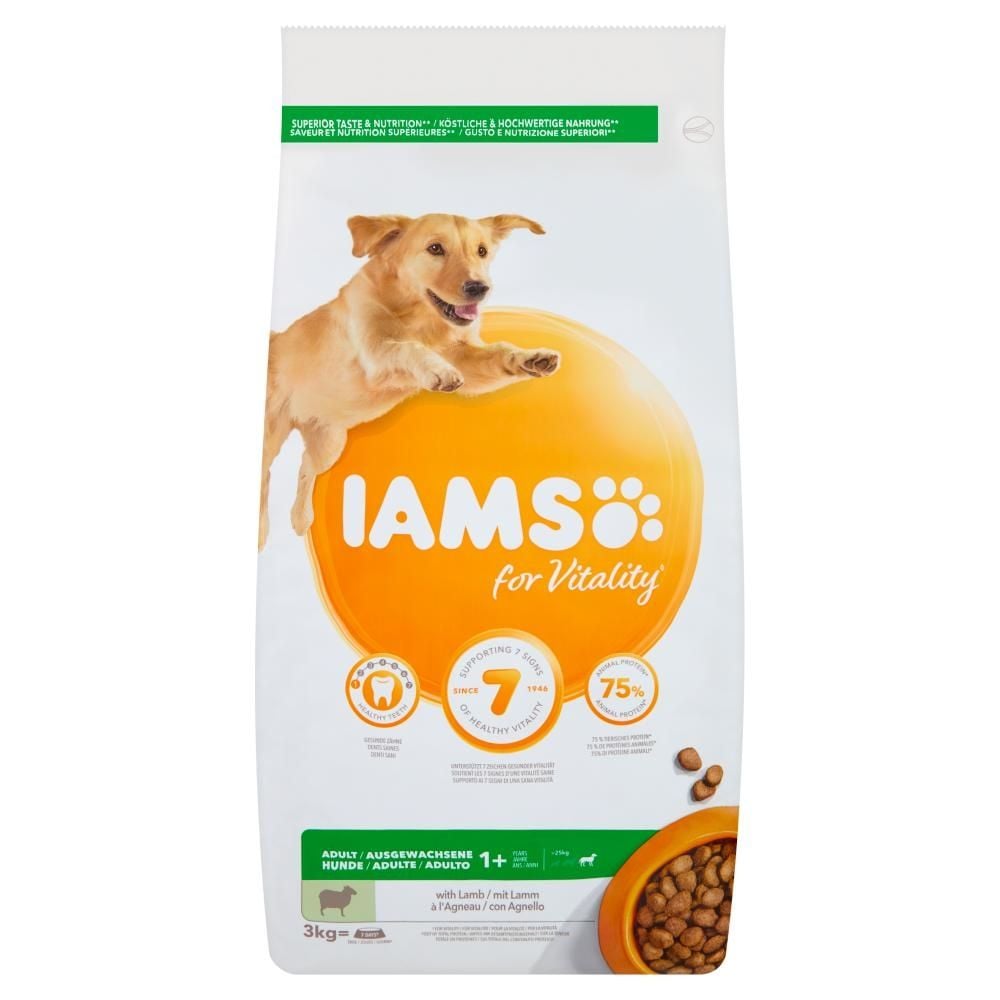 IAMS for Vitality Karma dla psów dorosłych ras dużych z jagnięciną 3 kg