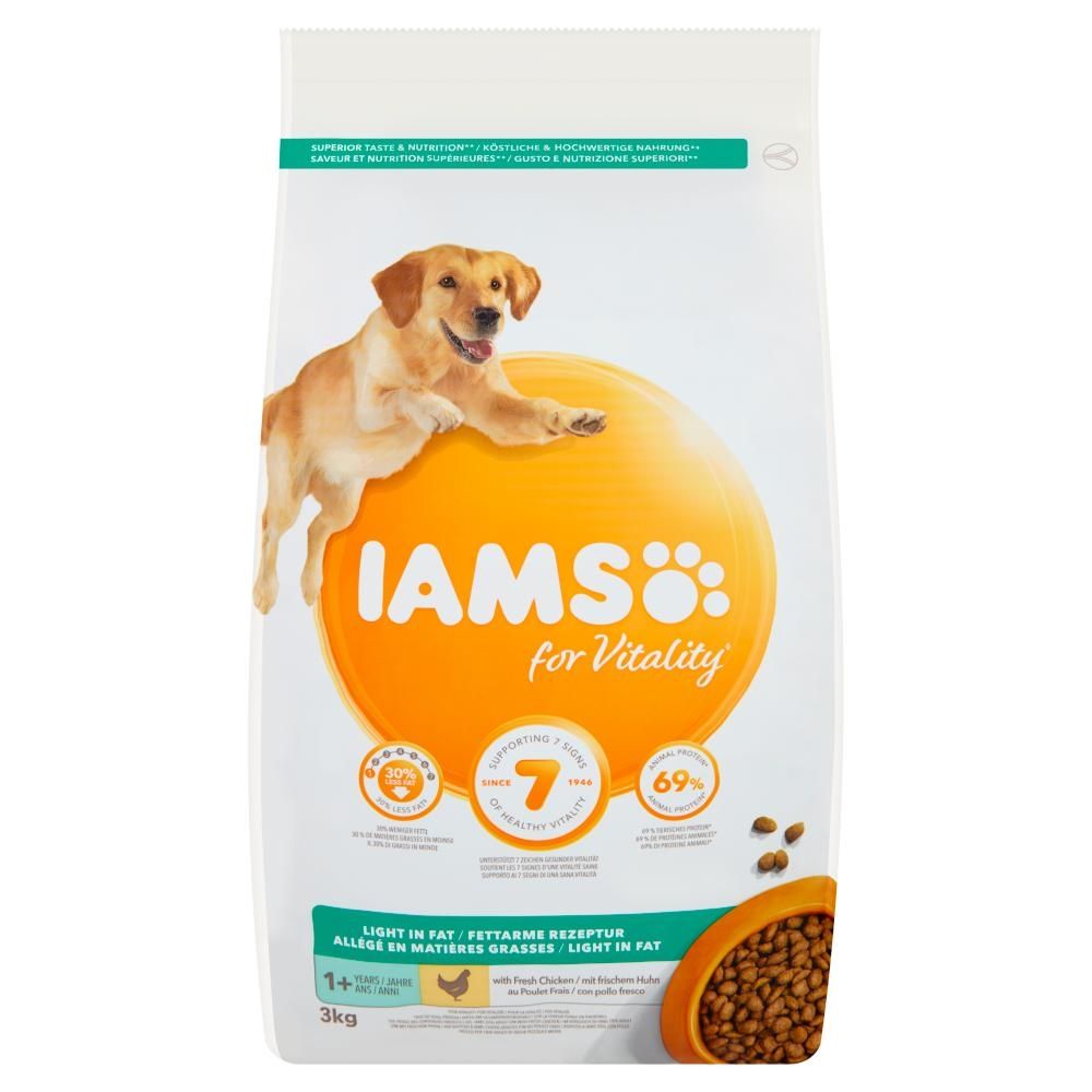 IAMS for Vitality Sterilised Karma dla dorosłych psów ze świeżym kurczakiem 3 kg