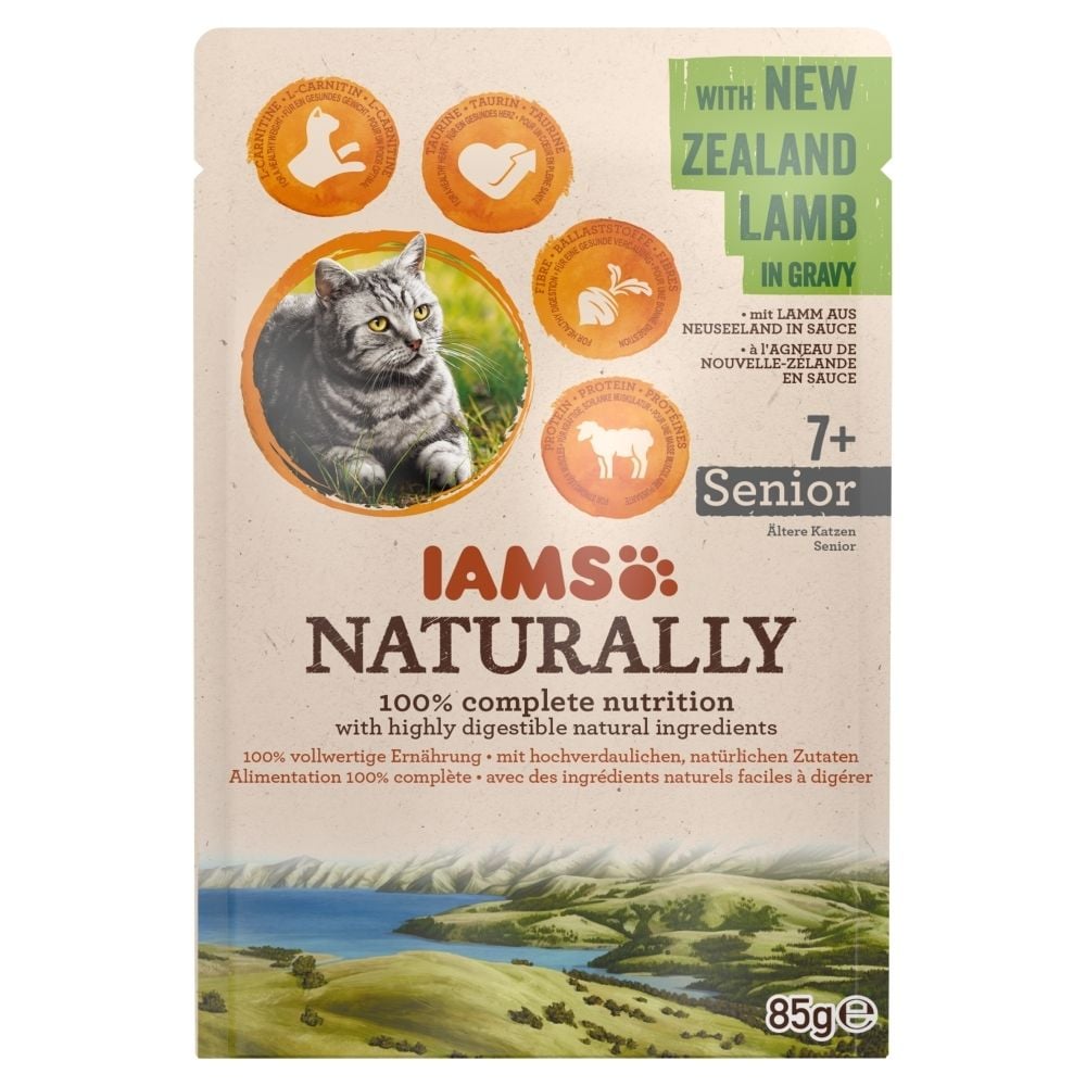 Iams Naturally Senior New Zeeland Lamb Mokra karma dla kotów 85 g