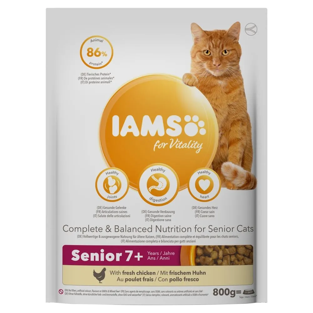 Iams Vitality Karma dla starszych kotów 800 g