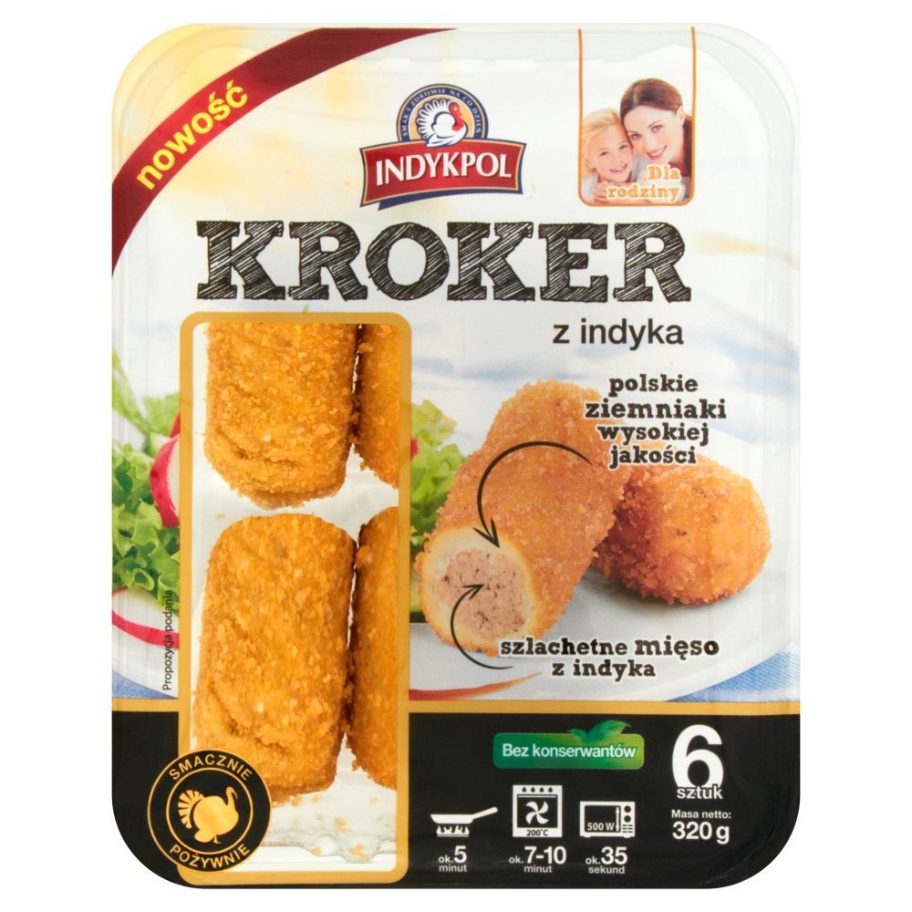 Indykpol Kroker z indyka 320 g (6 sztuk)