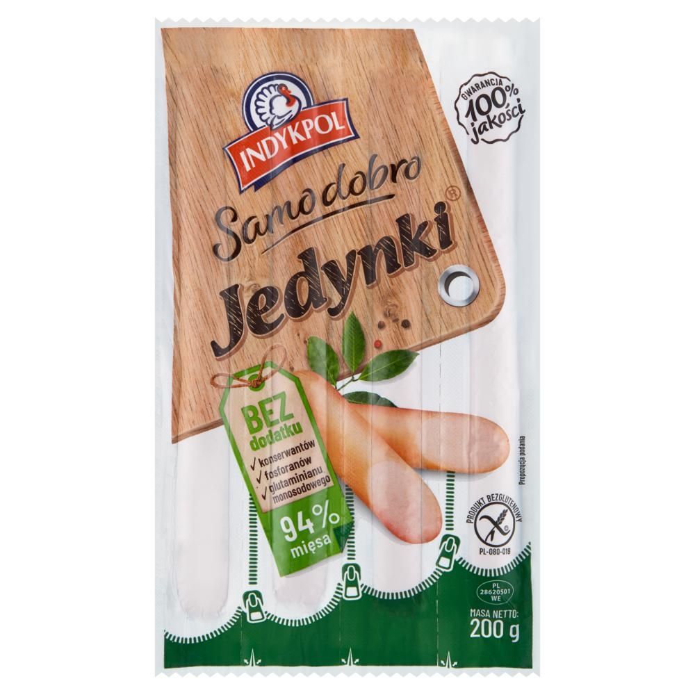 Indykpol Samo dobro Jedynki Kiełbasa 200 g