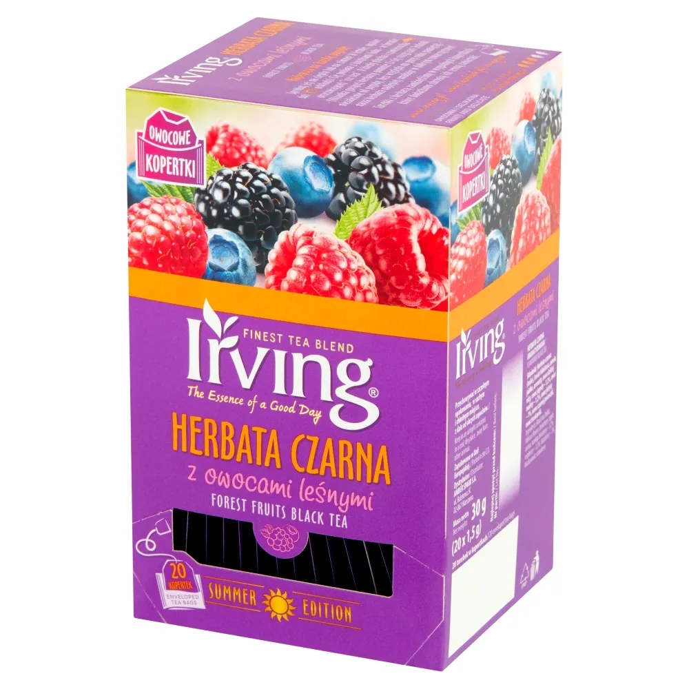 Irving Herbata czarna z owocami leśnymi 30 g (20 x 1,5 g)