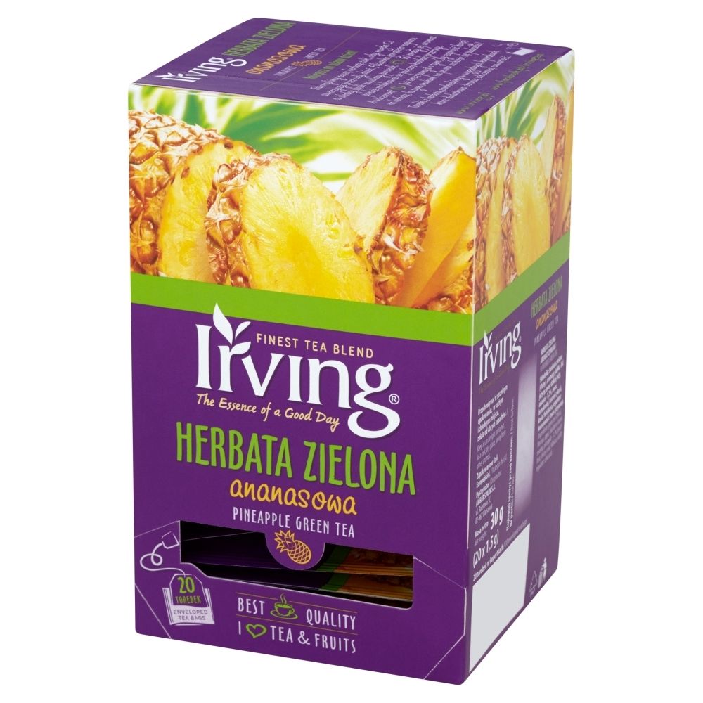 Irving Herbata zielona ananasowa 30 g (20 torebek)