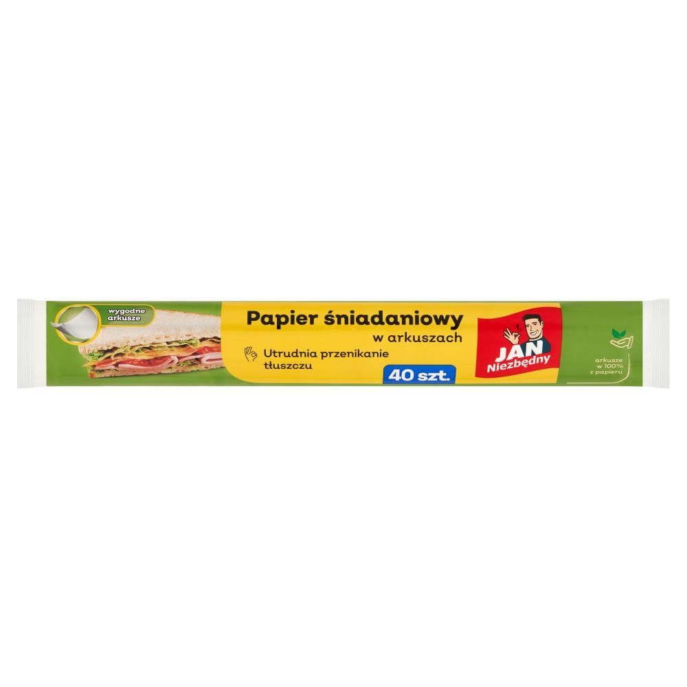 Jan Niezbędny Papier śniadaniowy w arkuszach 40 sztuk
