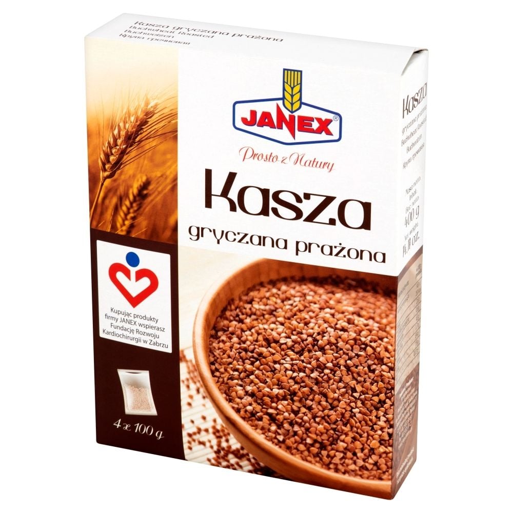 Janex Kasza gryczana prażona 400 g (4 torebki)