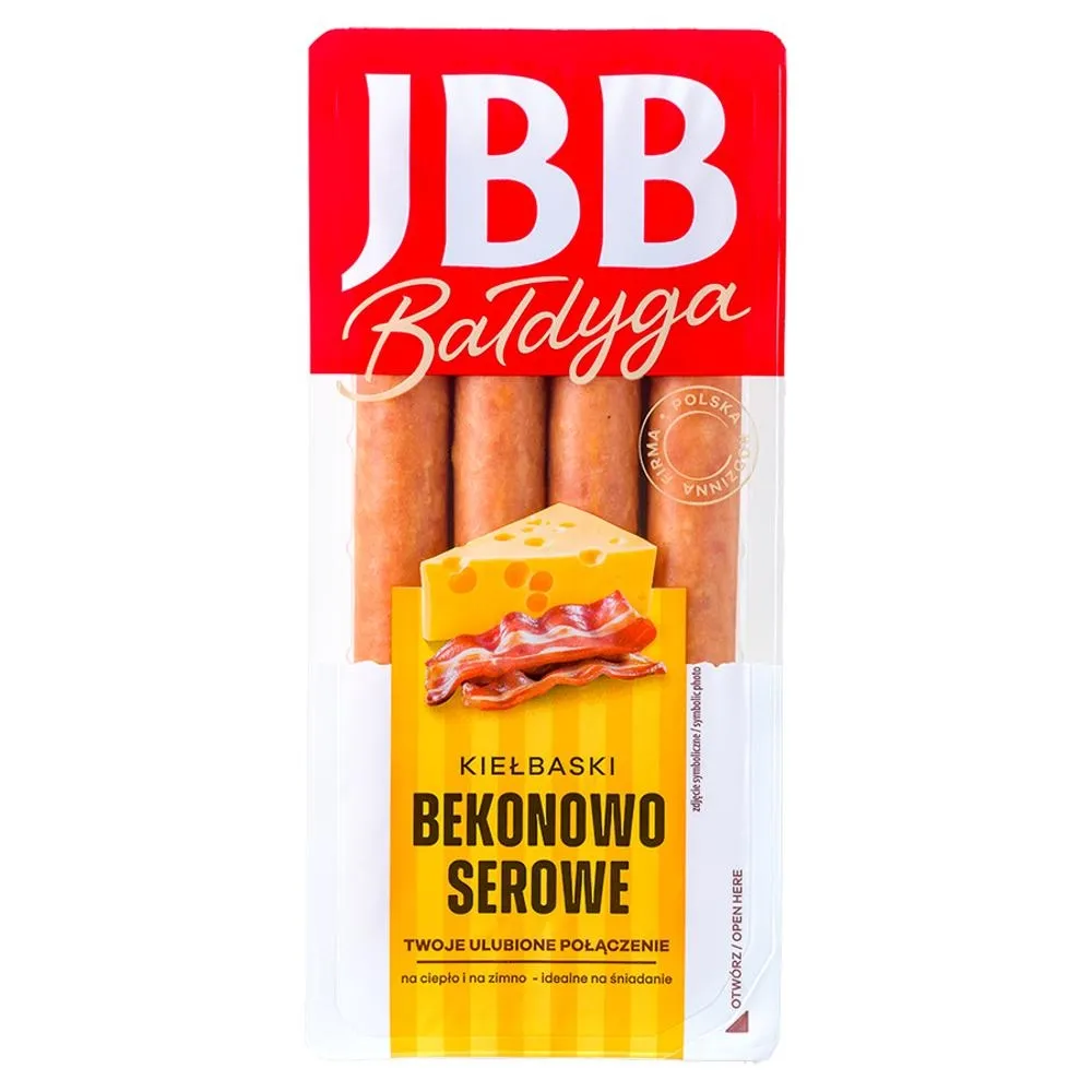 JBB Bałdyga Kiełbaski bekonowo serowe 190 g