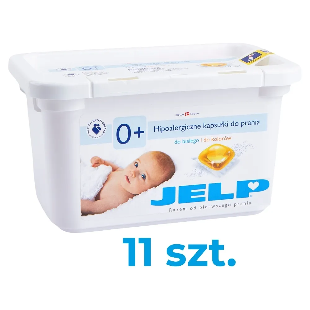 JELP 0+ Hipoalergiczne kapsułki do prania do białego i kolorów 264 g (11 x 24 g)