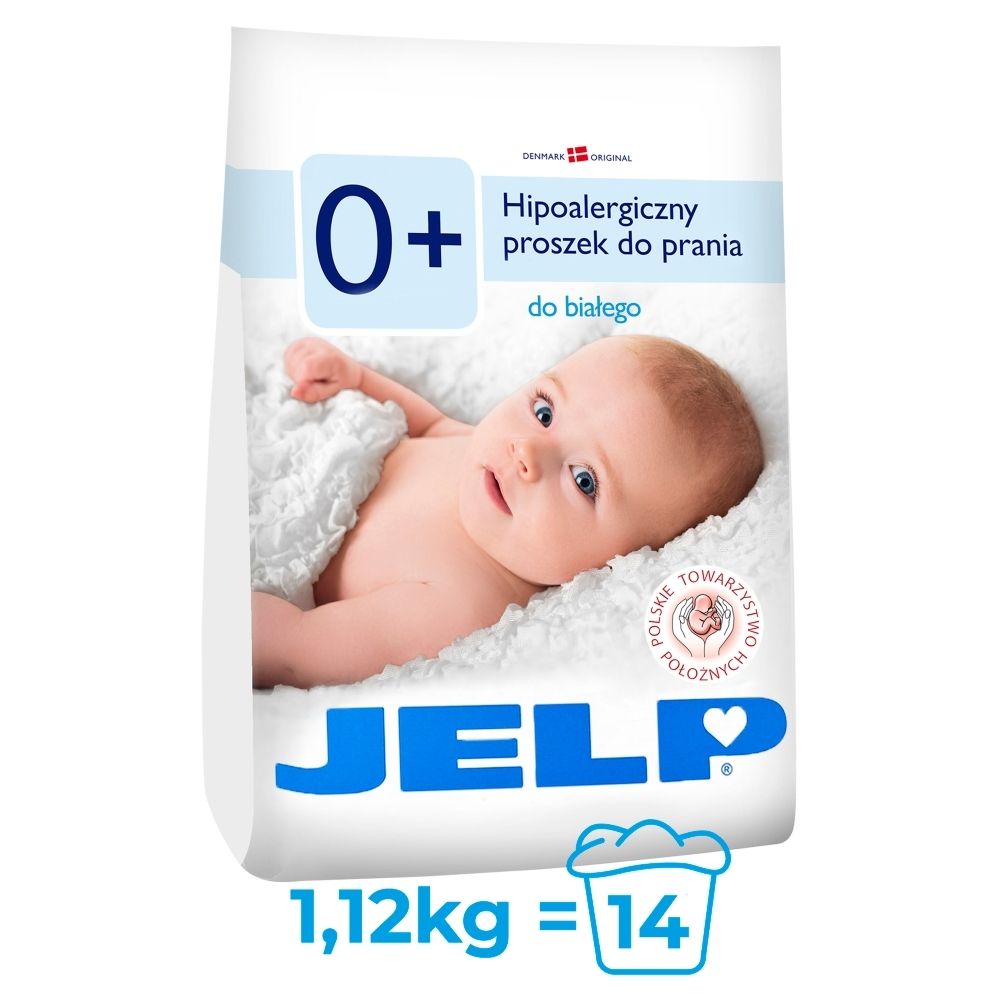 JELP 0+ Hipoalergiczny proszek do prania do białego 1,12 kg (14 prań)