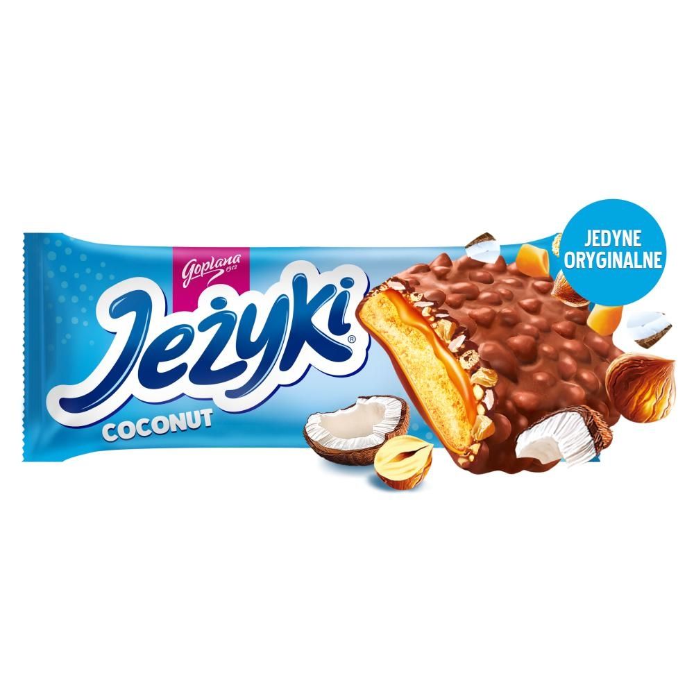 Jeżyki Herbatniki w czekoladzie mlecznej kokosowe 140 g