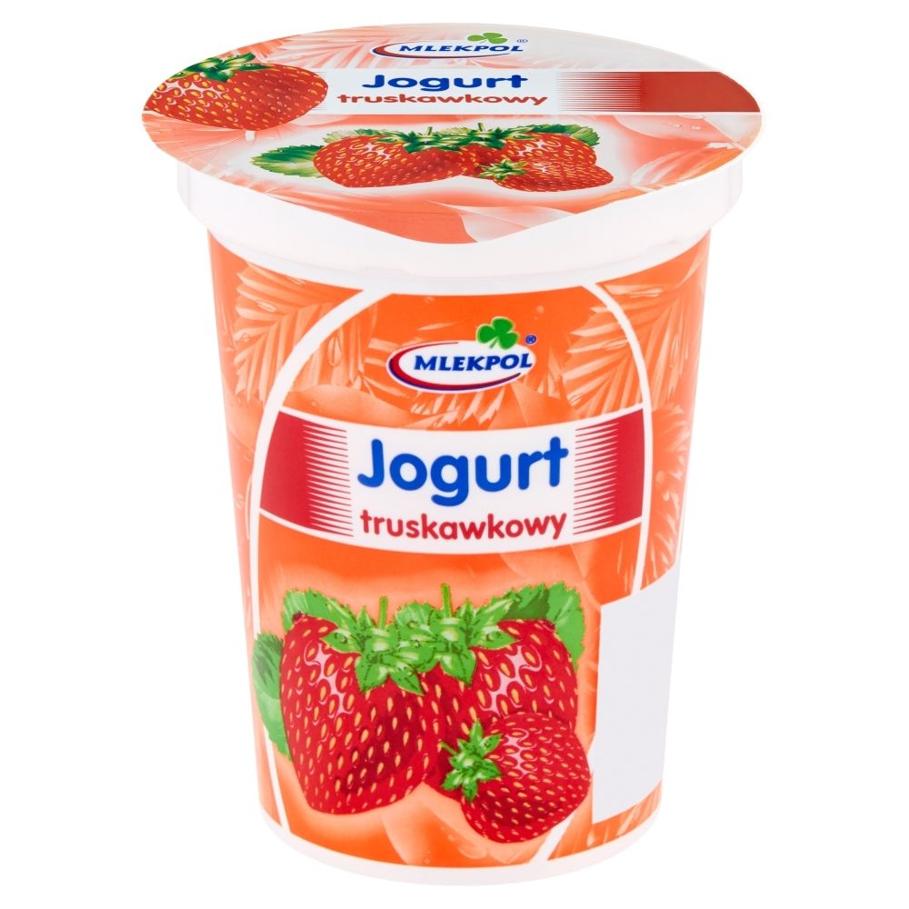 Mlekpol Jogurt truskawkowy 400 g - Zakupy online z dostawą do domu ...