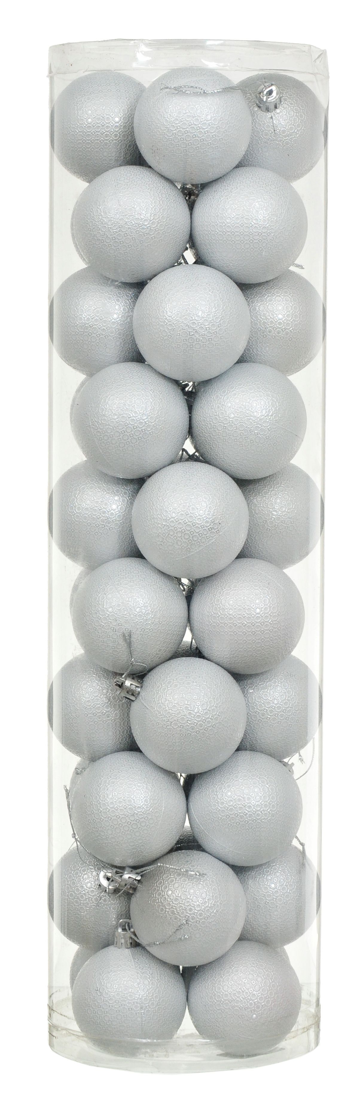 Jumi Bombki plastikowe w tubie dekor/połysk 6cm 40szt.