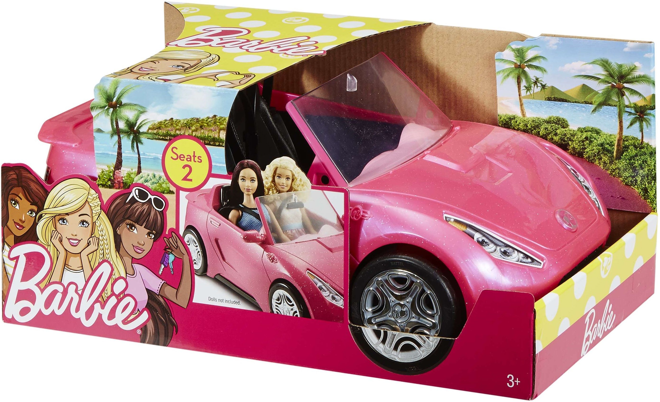 Barbie różowy kabriolet DVX59
