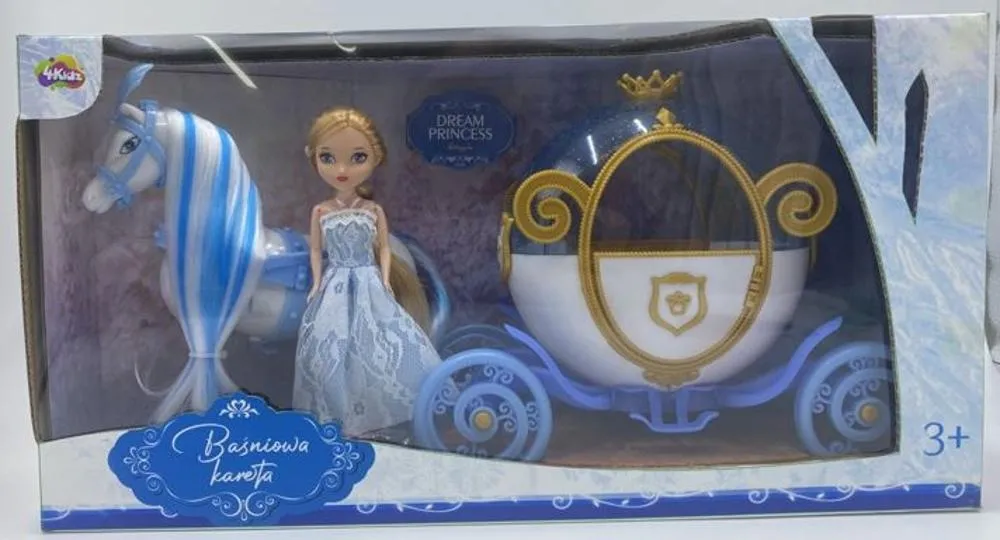 KARETA DLA KSIĘZNICZKI, LALKA 16CM