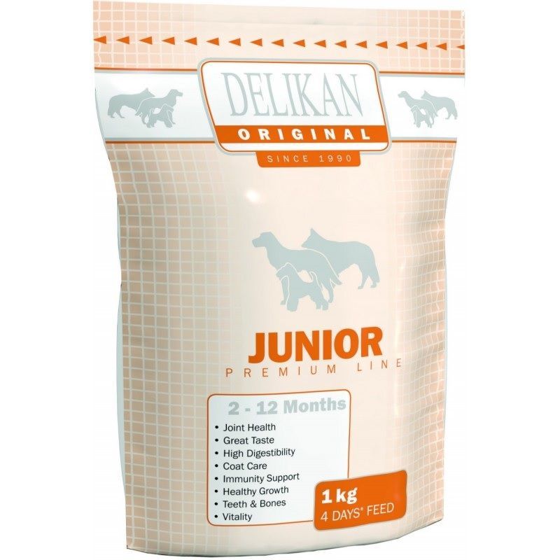 Karma DELIKAN Junior 1 kg z drobiem
