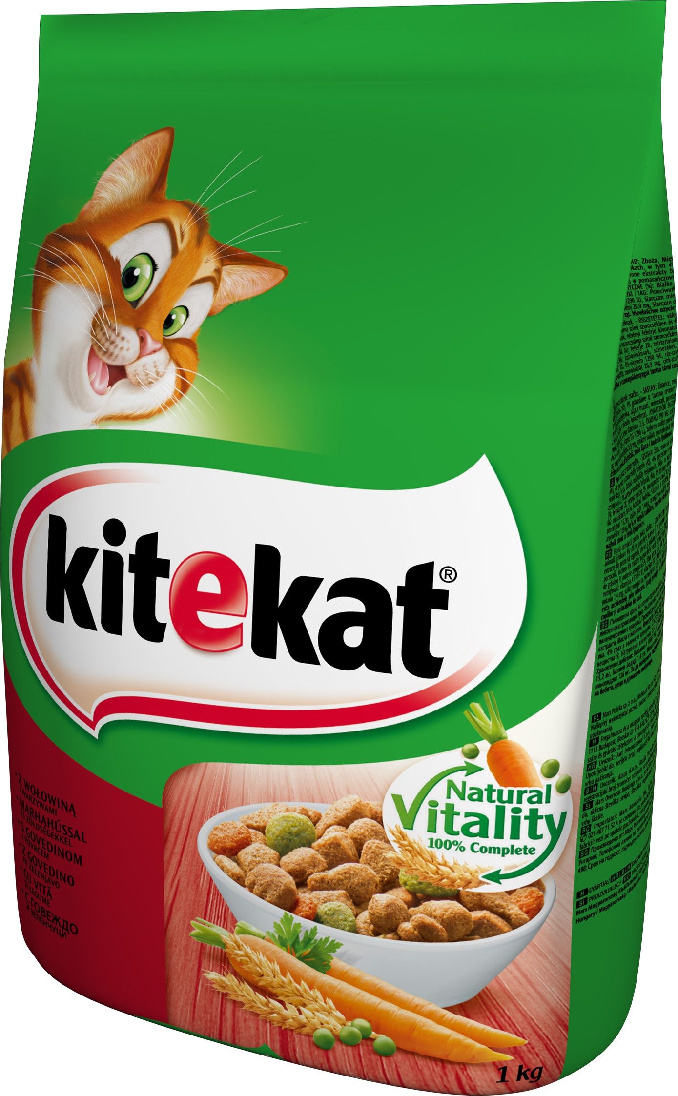Karma KITEKAT 1 kg wołowina z warzywami