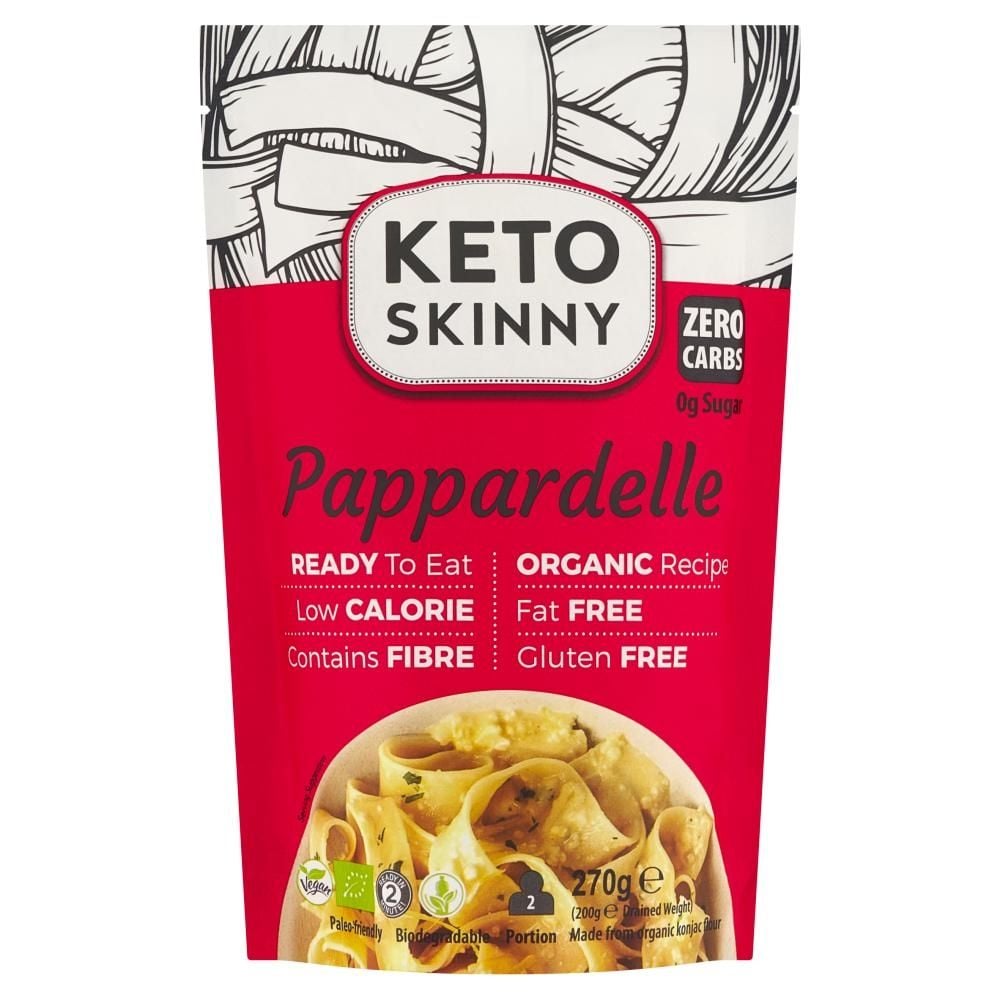 Keto Skinny Ekologiczny makaron keto konjac typu pappardelle 270 g