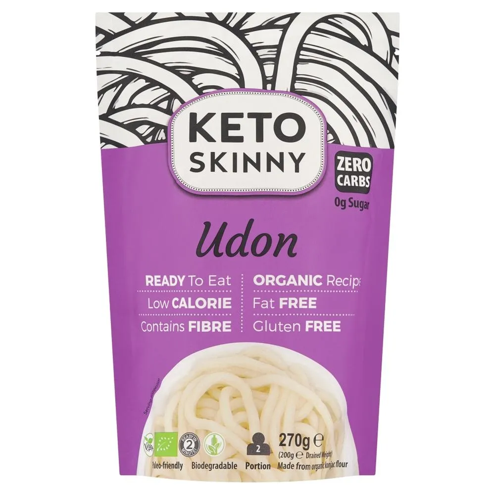 Keto Skinny Ekologiczny makaron keto konjac typu udon 270 g