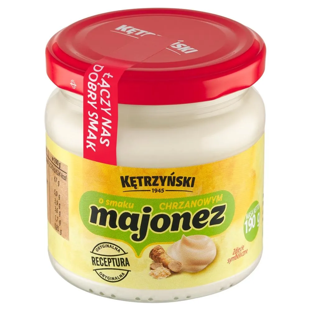 Kętrzyński Majonez o smaku chrzanowym 190 g