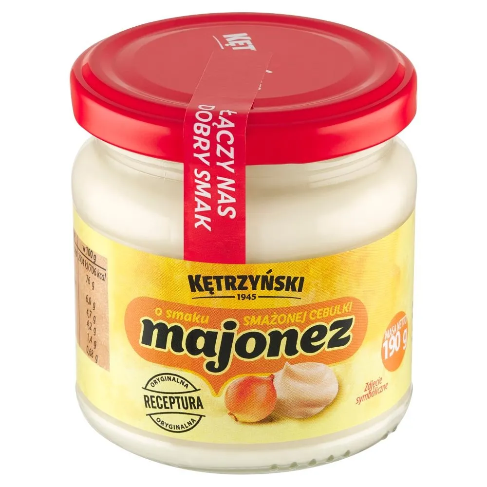 Kętrzyński Majonez o smaku smażonej cebulki 190 g