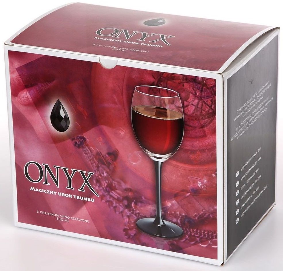 Kieliszki do czerwonego wina ROYAL LEERDAM Onyx 330 ml 6 szt. 0103006262