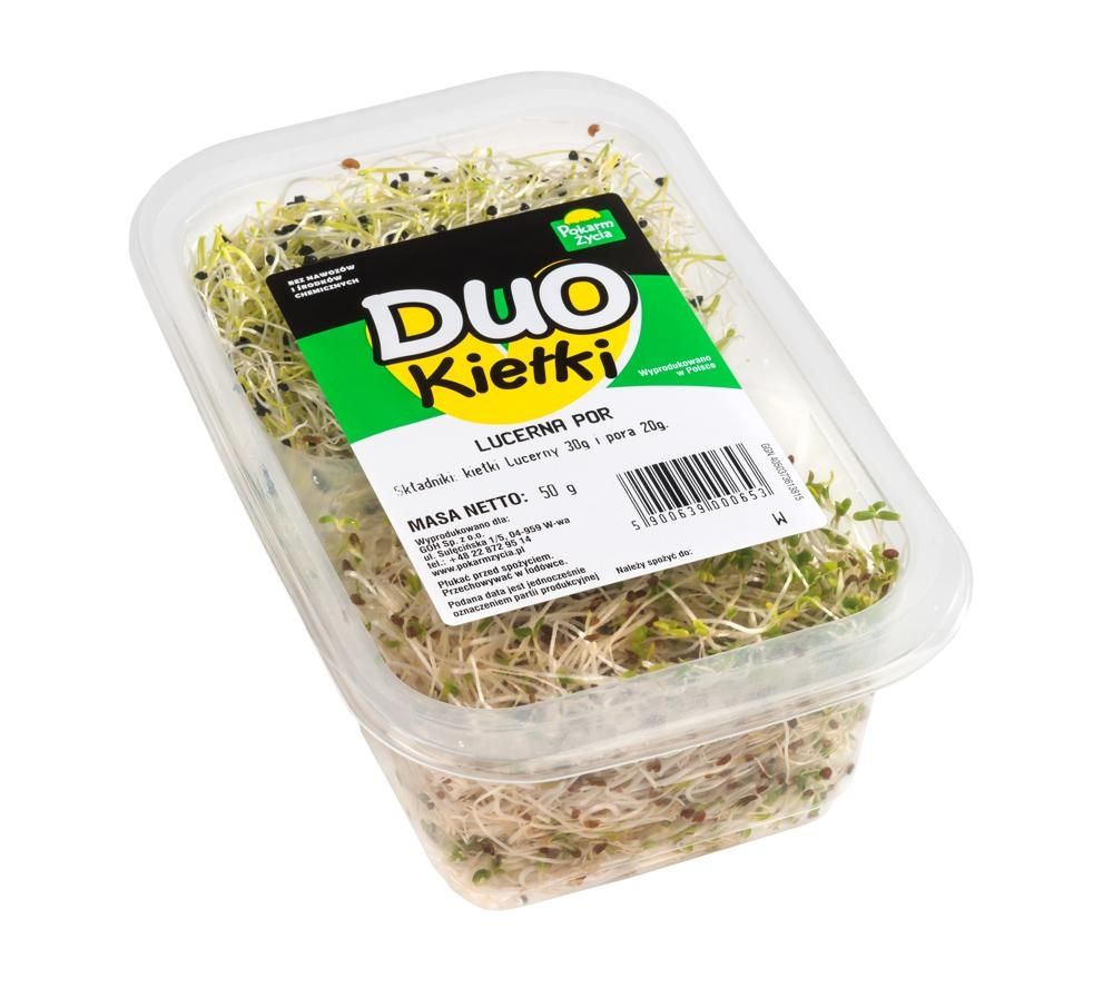 Kiełki DUO - lucerna i por 50 g