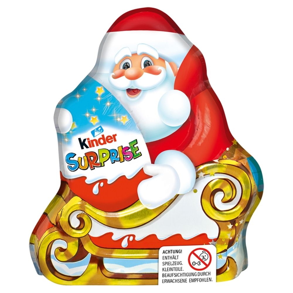 Kinder Niespodzianka Mikołaj Figurka pokryta mleczną czekoladą 75 g