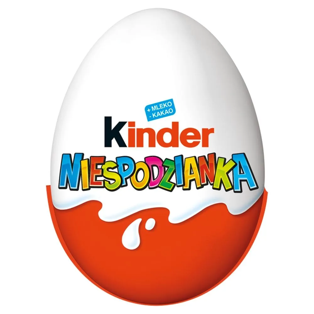 Kinder Niespodzianka Słodkie jajko z niespodzianką pokryte czekoladą mleczną 20 g