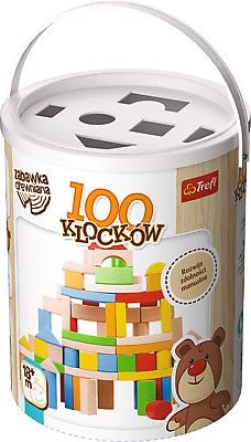 Trefl Klocki drewniane 100 sztuk 60651