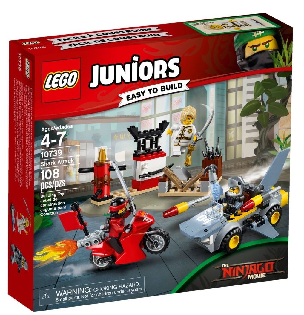 Klocki plastikowe LEGO Atak rekinów 10739