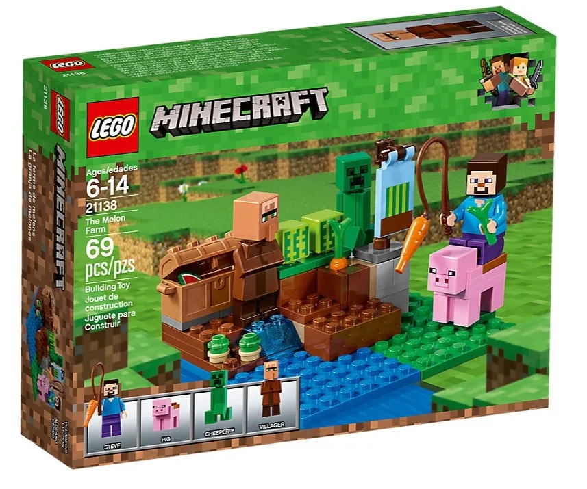 Klocki plastikowe LEGO Minecraft Farma arbuzów 21138