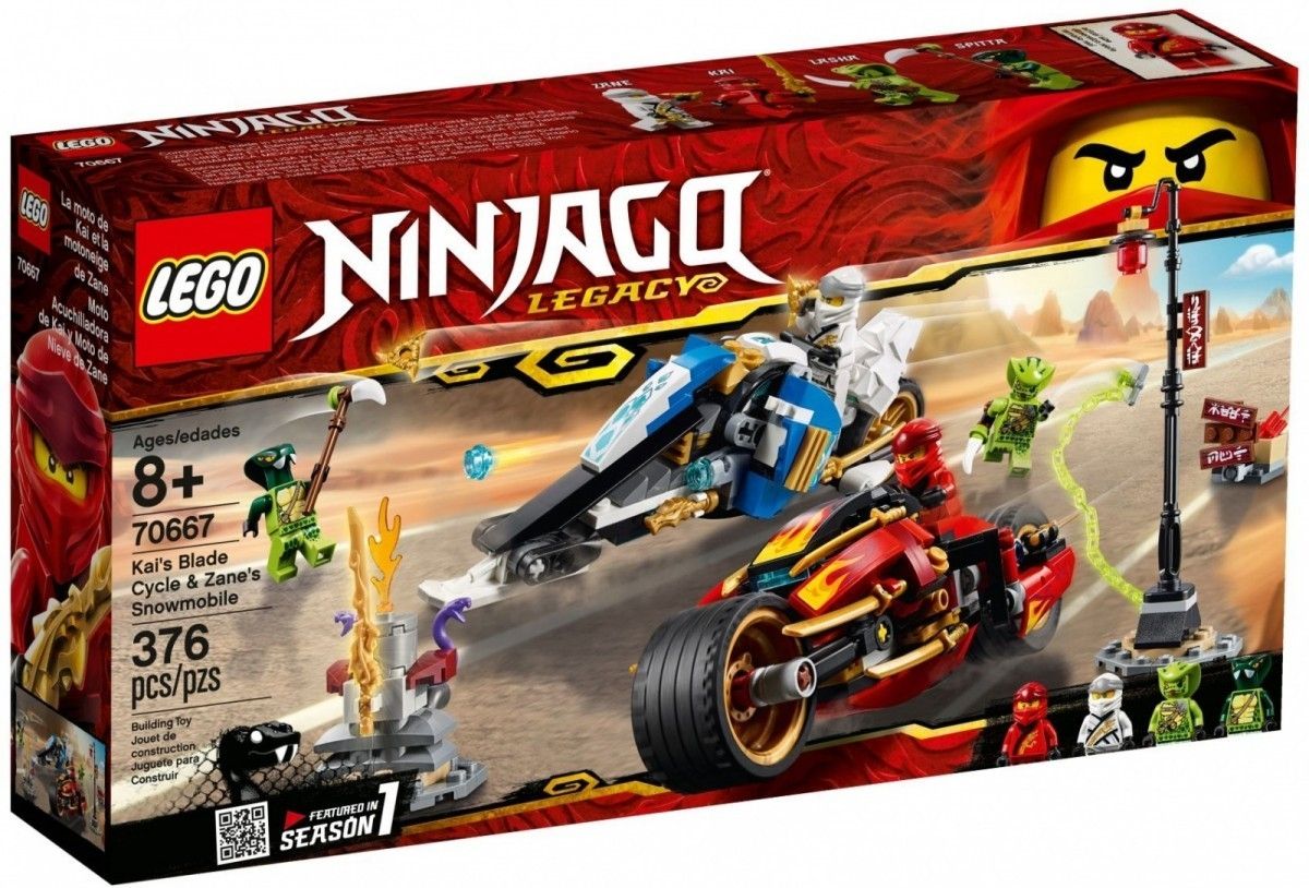 LEGO Ninjago  Motocykl Kaia i skuter Zanea 70667