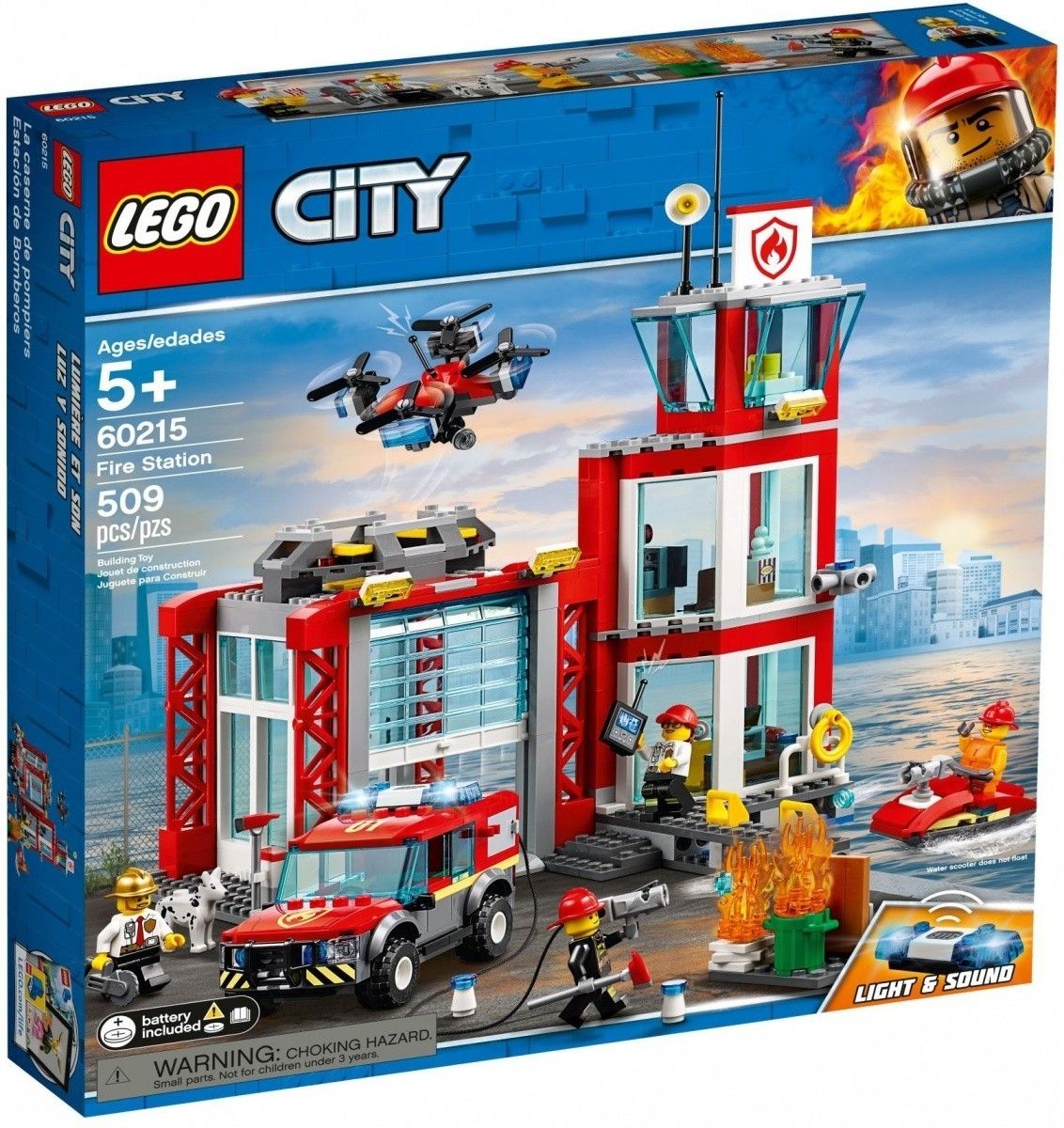 Klocki plastikowe LEGO Remiza strażacka 60215