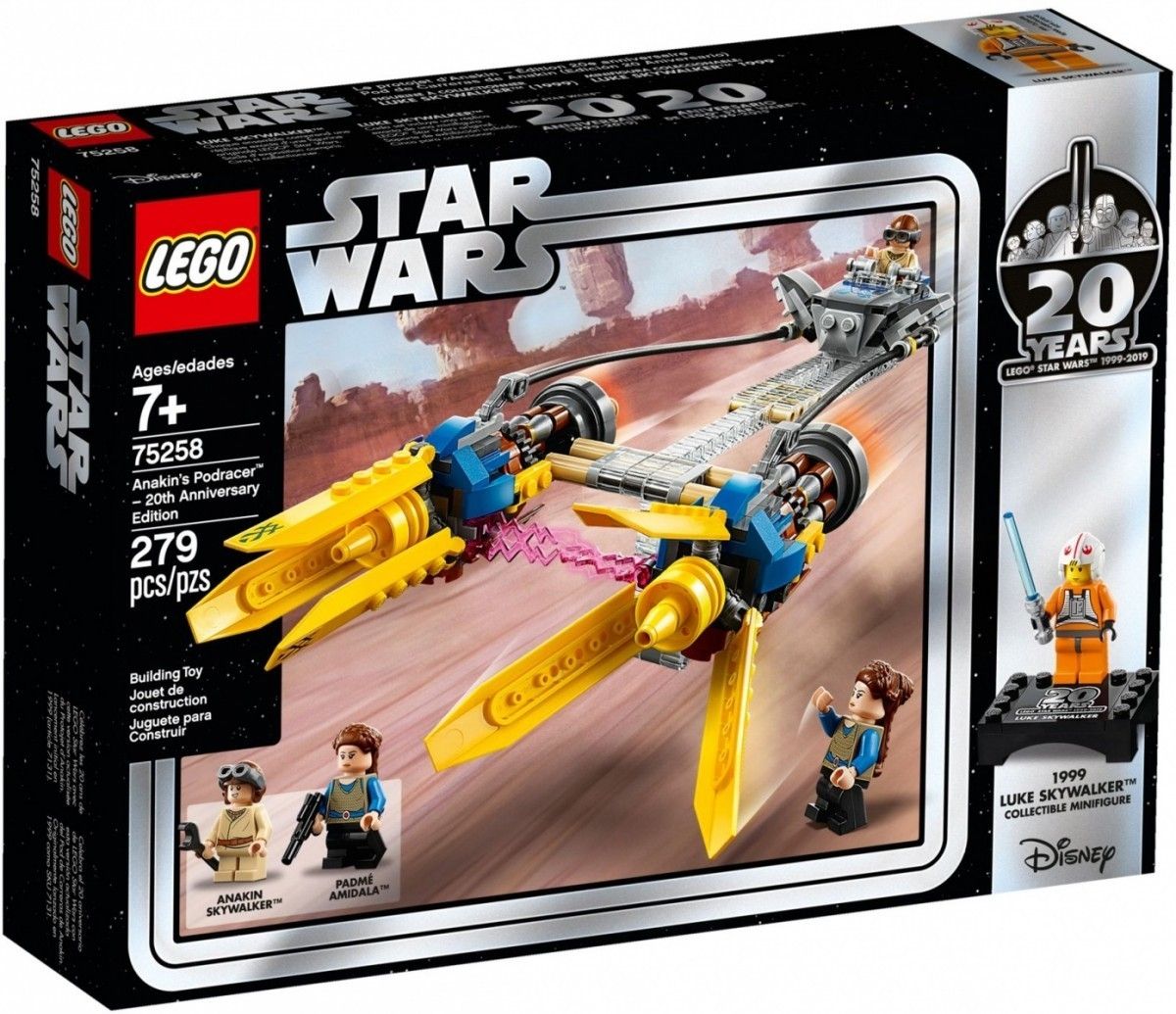 LEGO Klocki Ścigacz Anakina edycja rocznicowa 75258