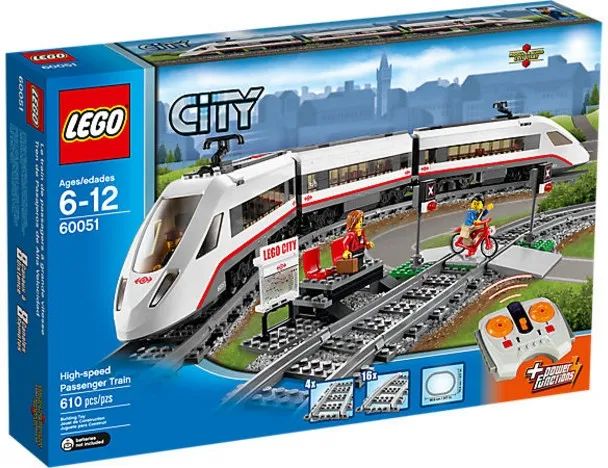 Klocki plastikowe LEGO Superszybki Pociąg Pasażerski 60051