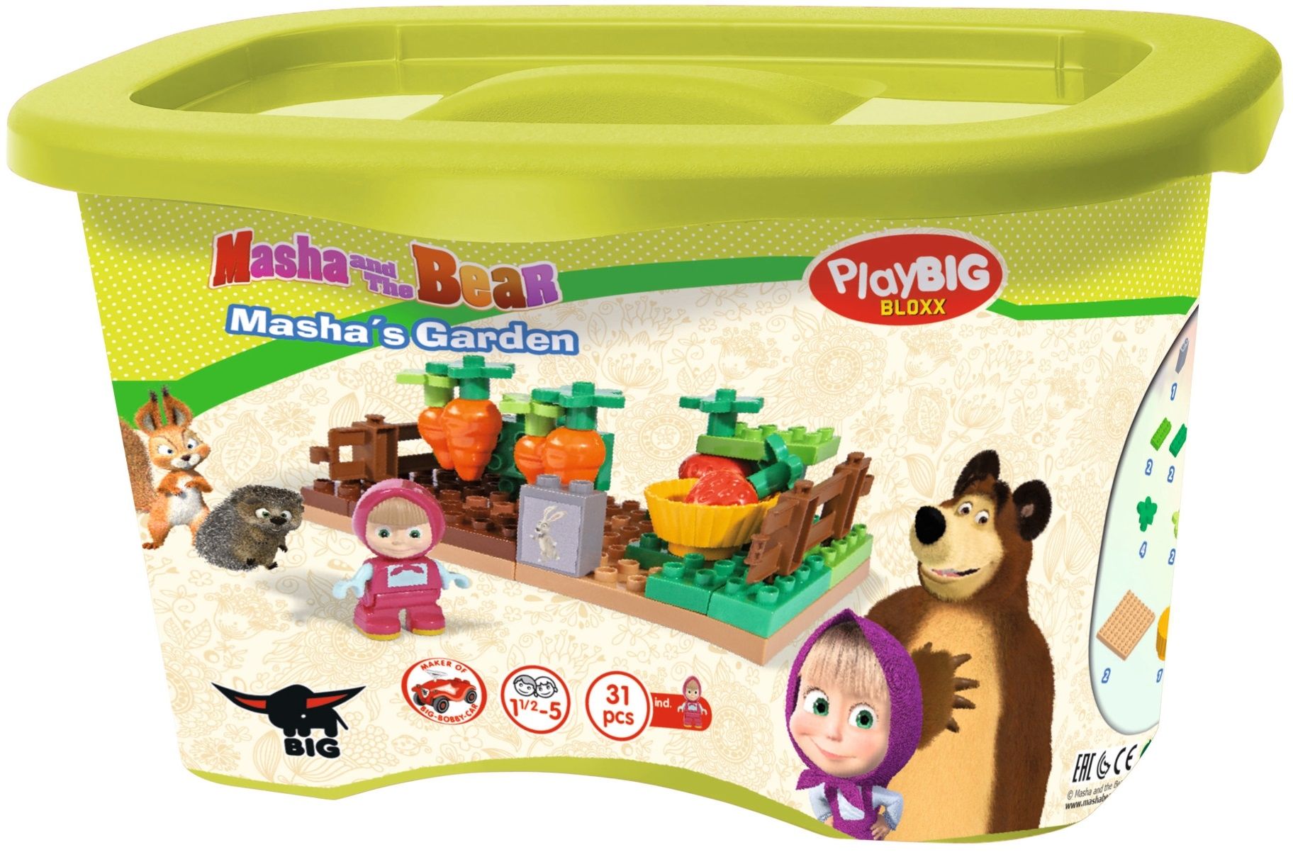 Klocki plastikowe PLAYBIG Bloxx Masza i Niedźwiedź (mix) 6206643949